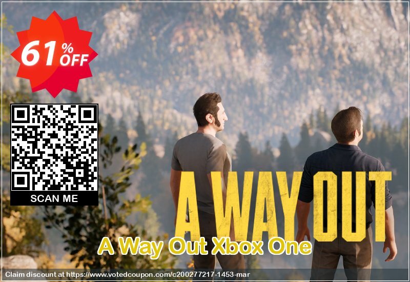 A Way Out Xbox One Coupon, discount A Way Out Xbox One Deal. Promotion: A Way Out Xbox One Exclusive offer 