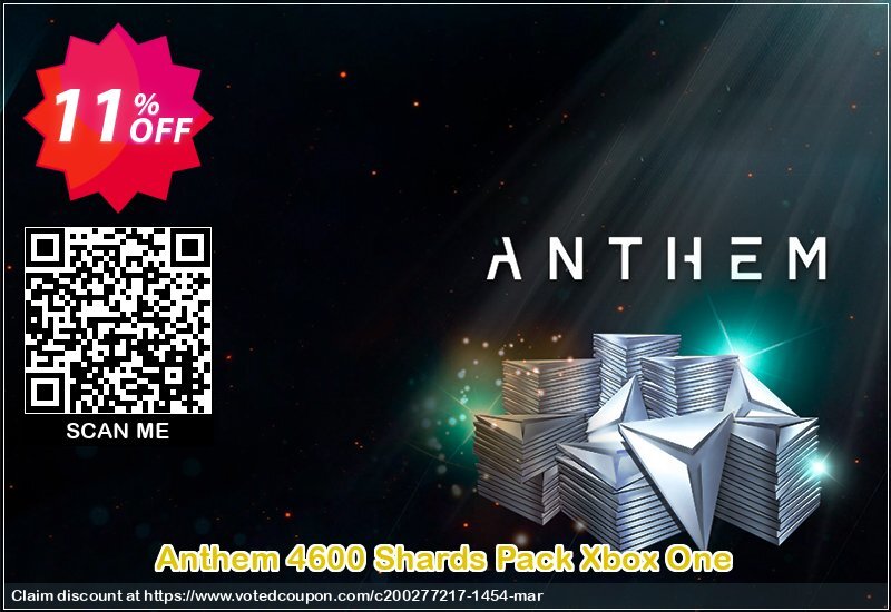 Anthem 4600 Shards Pack Xbox One Coupon, discount Anthem 4600 Shards Pack Xbox One Deal. Promotion: Anthem 4600 Shards Pack Xbox One Exclusive offer 