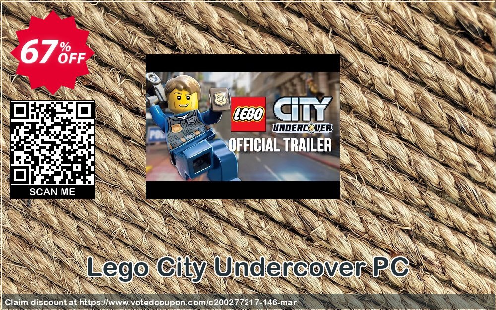 Lego City Undercover PC Coupon, discount Lego City Undercover PC Deal. Promotion: Lego City Undercover PC Exclusive offer 