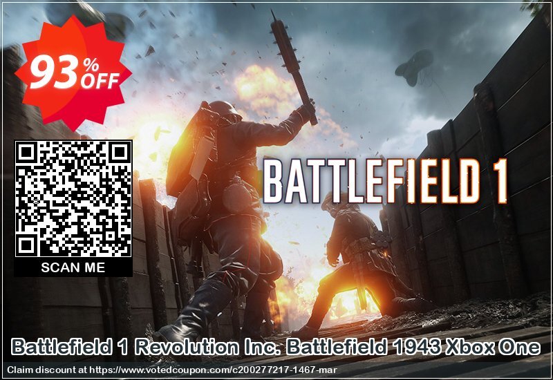 Battlefield 1 Revolution Inc. Battlefield 1943 Xbox One Coupon Code Apr 2024, 93% OFF - VotedCoupon