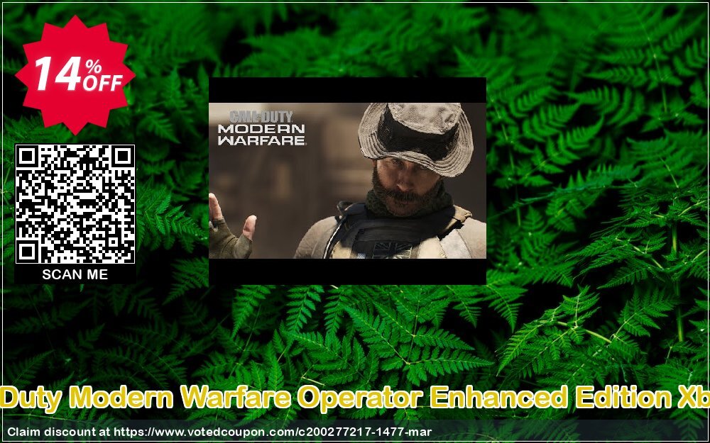 Call of Duty Modern Warfare Operator Enhanced Edition Xbox One Coupon Code Apr 2024, 14% OFF - VotedCoupon