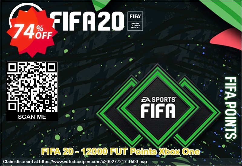 FIFA 20 - 12000 FUT Points Xbox One Coupon Code Apr 2024, 74% OFF - VotedCoupon