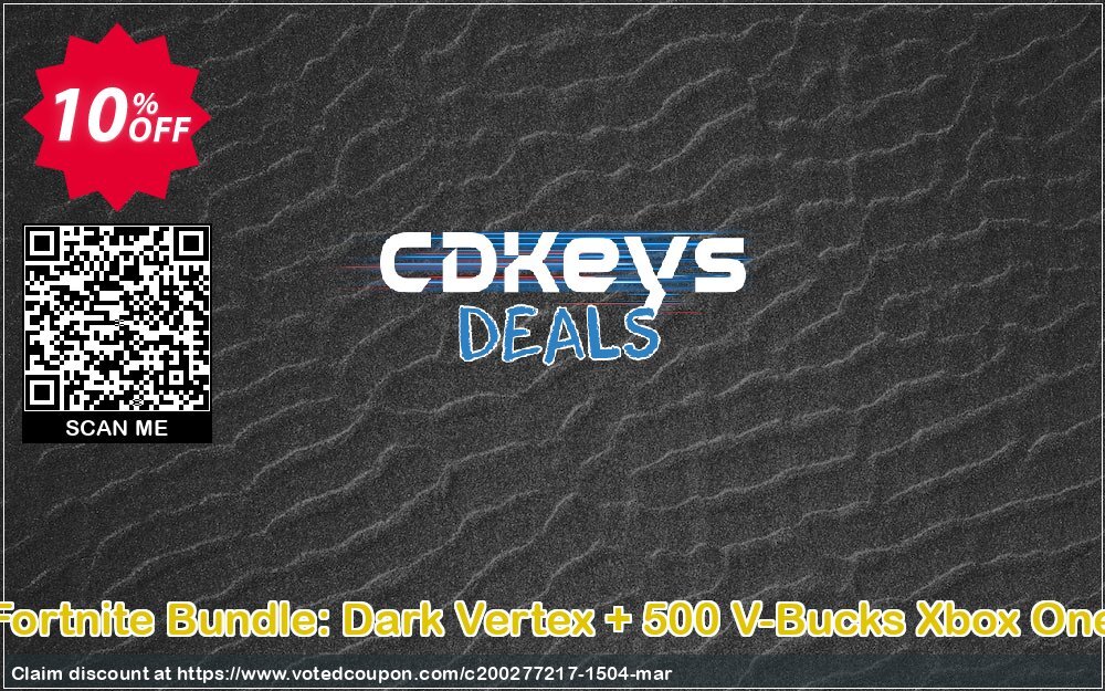 Fortnite Bundle: Dark Vertex + 500 V-Bucks Xbox One Coupon, discount Fortnite Bundle: Dark Vertex + 500 V-Bucks Xbox One Deal. Promotion: Fortnite Bundle: Dark Vertex + 500 V-Bucks Xbox One Exclusive offer 