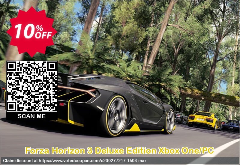 Forza Horizon 3 Deluxe Edition Xbox One/PC Coupon Code May 2024, 10% OFF - VotedCoupon