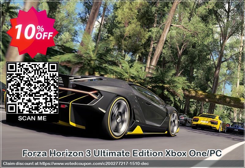 Forza Horizon 3 Ultimate Edition Xbox One/PC Coupon Code Apr 2024, 10% OFF - VotedCoupon