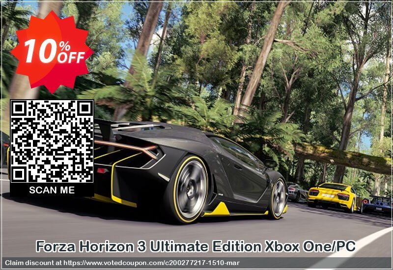 Forza Horizon 3 Ultimate Edition Xbox One/PC Coupon Code Apr 2024, 10% OFF - VotedCoupon