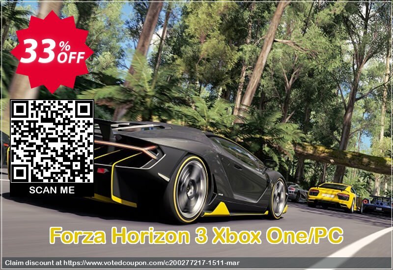 Forza Horizon 3 Xbox One/PC Coupon Code Apr 2024, 33% OFF - VotedCoupon