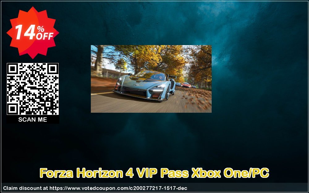 Forza Horizon 4 VIP Pass Xbox One/PC Coupon, discount Forza Horizon 4 VIP Pass Xbox One/PC Deal. Promotion: Forza Horizon 4 VIP Pass Xbox One/PC Exclusive offer 