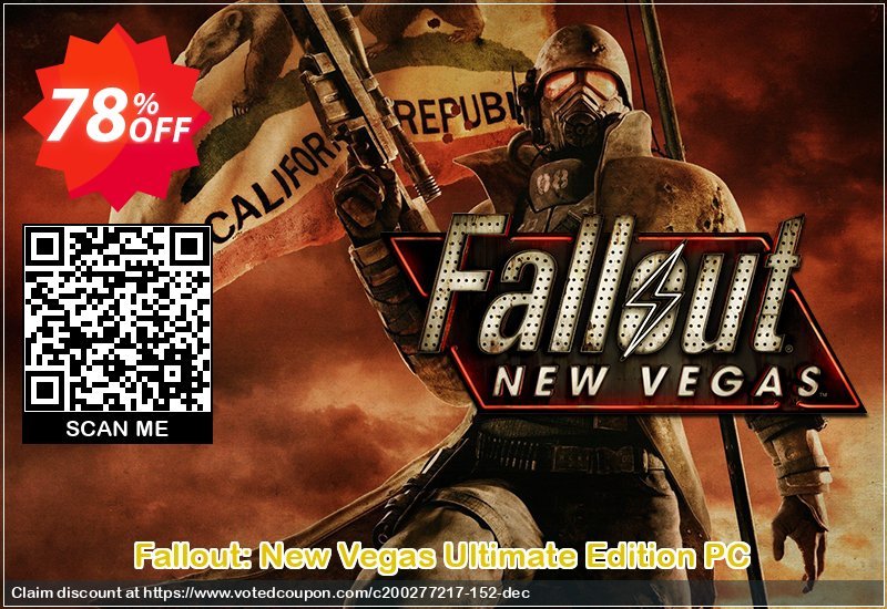Fallout: New Vegas Ultimate Edition PC Coupon, discount Fallout: New Vegas Ultimate Edition PC Deal. Promotion: Fallout: New Vegas Ultimate Edition PC Exclusive offer 
