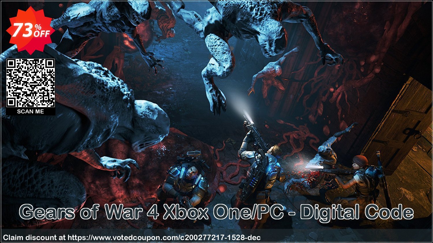 Gears of War 4 Xbox One/PC - Digital Code Coupon, discount Gears of War 4 Xbox One/PC - Digital Code Deal. Promotion: Gears of War 4 Xbox One/PC - Digital Code Exclusive offer 