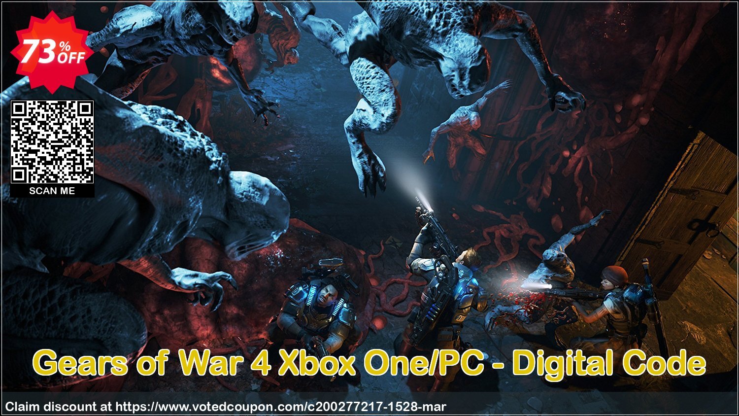 Gears of War 4 Xbox One/PC - Digital Code Coupon Code Apr 2024, 73% OFF - VotedCoupon