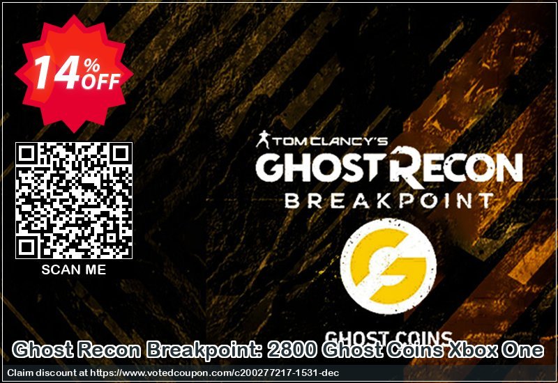 Ghost Recon Breakpoint: 2800 Ghost Coins Xbox One Coupon Code Apr 2024, 14% OFF - VotedCoupon