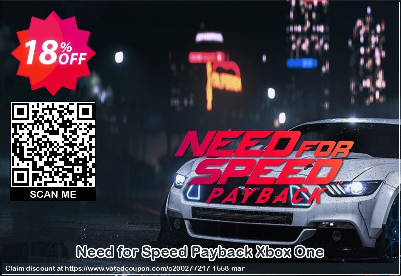 Need for Speed Payback Xbox One Coupon Code Apr 2024, 18% OFF - VotedCoupon