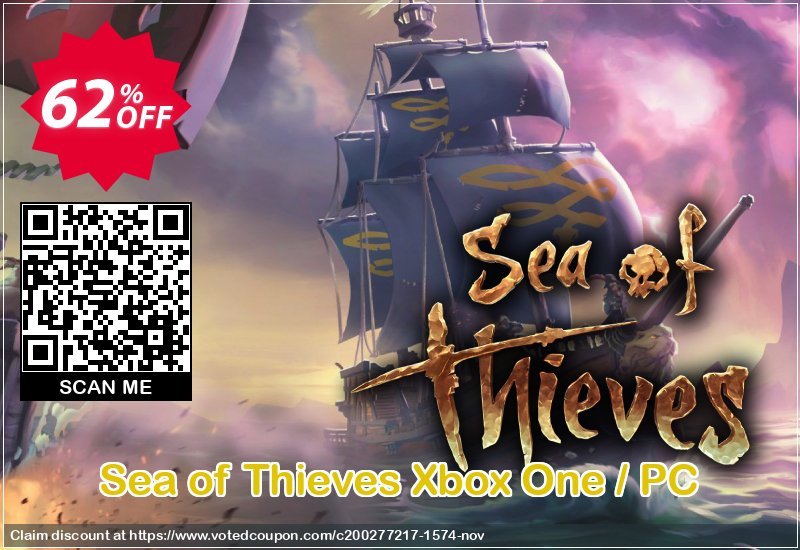 Sea of Thieves Xbox One / PC Coupon, discount Sea of Thieves Xbox One / PC Deal. Promotion: Sea of Thieves Xbox One / PC Exclusive offer 