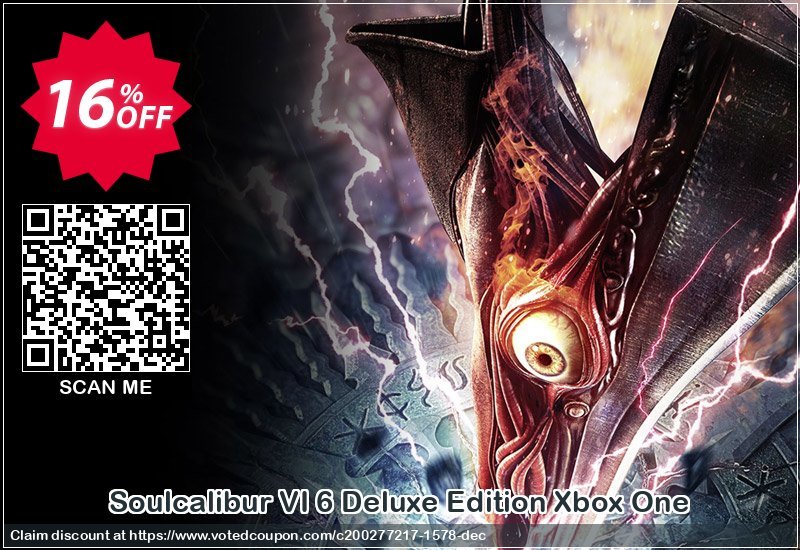 Soulcalibur VI 6 Deluxe Edition Xbox One Coupon, discount Soulcalibur VI 6 Deluxe Edition Xbox One Deal. Promotion: Soulcalibur VI 6 Deluxe Edition Xbox One Exclusive offer 