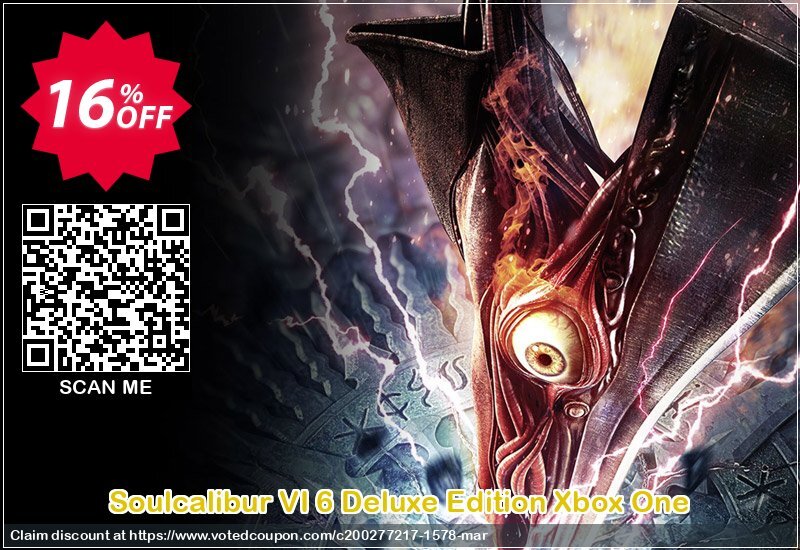 Soulcalibur VI 6 Deluxe Edition Xbox One Coupon Code Apr 2024, 16% OFF - VotedCoupon