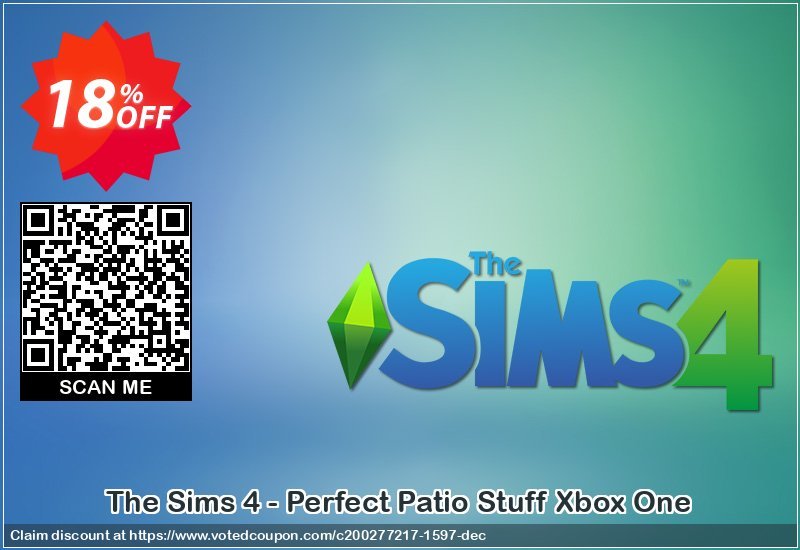 The Sims 4 - Perfect Patio Stuff Xbox One Coupon Code May 2024, 18% OFF - VotedCoupon
