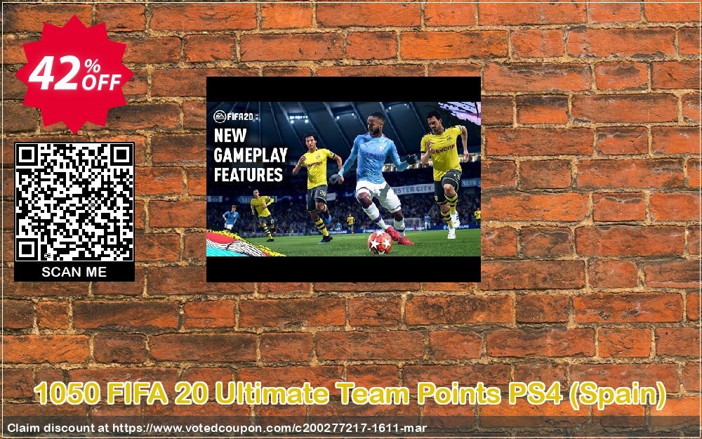 1050 FIFA 20 Ultimate Team Points PS4, Spain  Coupon Code Apr 2024, 42% OFF - VotedCoupon