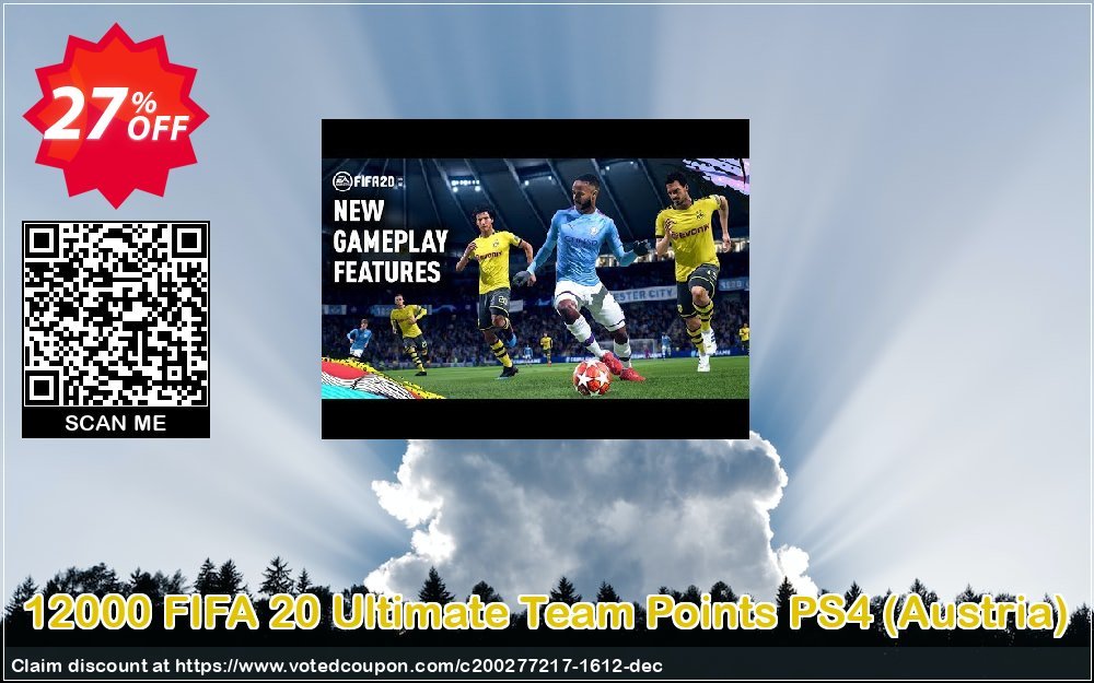 12000 FIFA 20 Ultimate Team Points PS4, Austria  Coupon, discount 12000 FIFA 20 Ultimate Team Points PS4 (Austria) Deal. Promotion: 12000 FIFA 20 Ultimate Team Points PS4 (Austria) Exclusive offer 