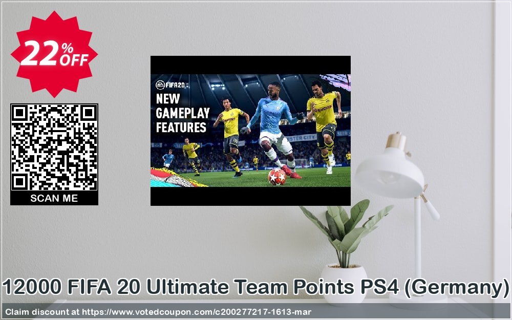 12000 FIFA 20 Ultimate Team Points PS4, Germany  Coupon Code Apr 2024, 22% OFF - VotedCoupon