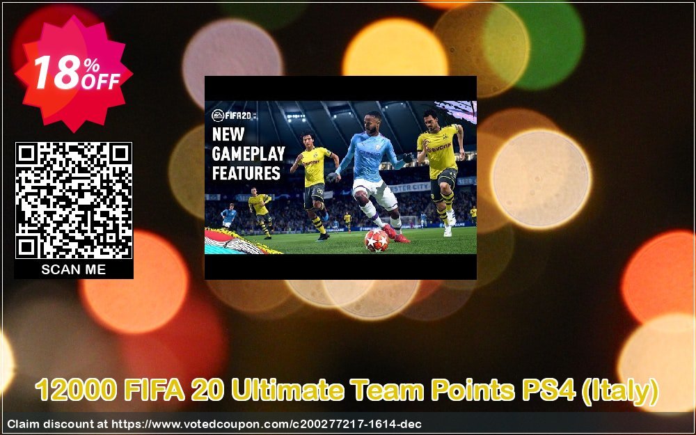12000 FIFA 20 Ultimate Team Points PS4, Italy  Coupon, discount 12000 FIFA 20 Ultimate Team Points PS4 (Italy) Deal. Promotion: 12000 FIFA 20 Ultimate Team Points PS4 (Italy) Exclusive offer 