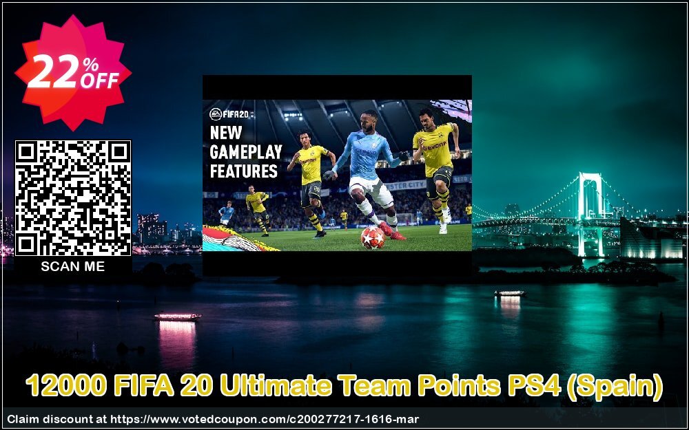 12000 FIFA 20 Ultimate Team Points PS4, Spain  Coupon Code Apr 2024, 22% OFF - VotedCoupon