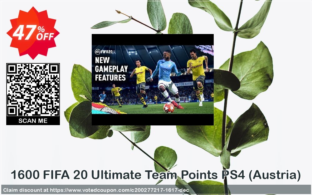 1600 FIFA 20 Ultimate Team Points PS4, Austria  Coupon, discount 1600 FIFA 20 Ultimate Team Points PS4 (Austria) Deal. Promotion: 1600 FIFA 20 Ultimate Team Points PS4 (Austria) Exclusive offer 