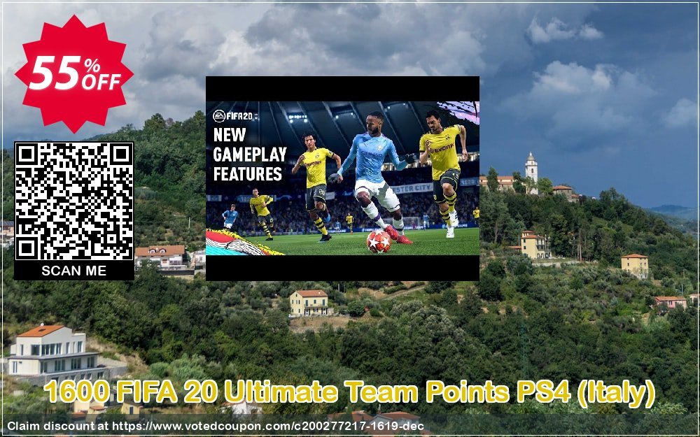 1600 FIFA 20 Ultimate Team Points PS4, Italy  Coupon, discount 1600 FIFA 20 Ultimate Team Points PS4 (Italy) Deal. Promotion: 1600 FIFA 20 Ultimate Team Points PS4 (Italy) Exclusive offer 