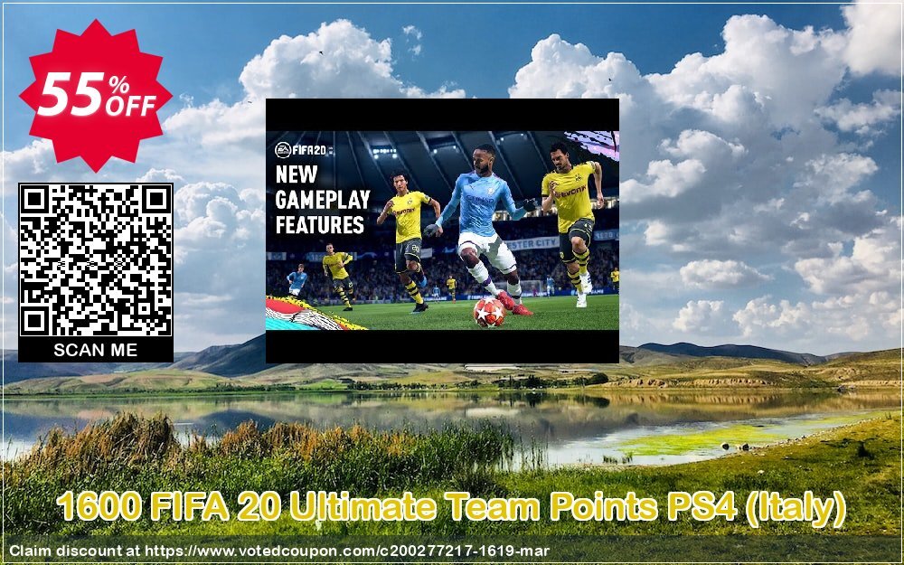 1600 FIFA 20 Ultimate Team Points PS4, Italy  Coupon, discount 1600 FIFA 20 Ultimate Team Points PS4 (Italy) Deal. Promotion: 1600 FIFA 20 Ultimate Team Points PS4 (Italy) Exclusive offer 