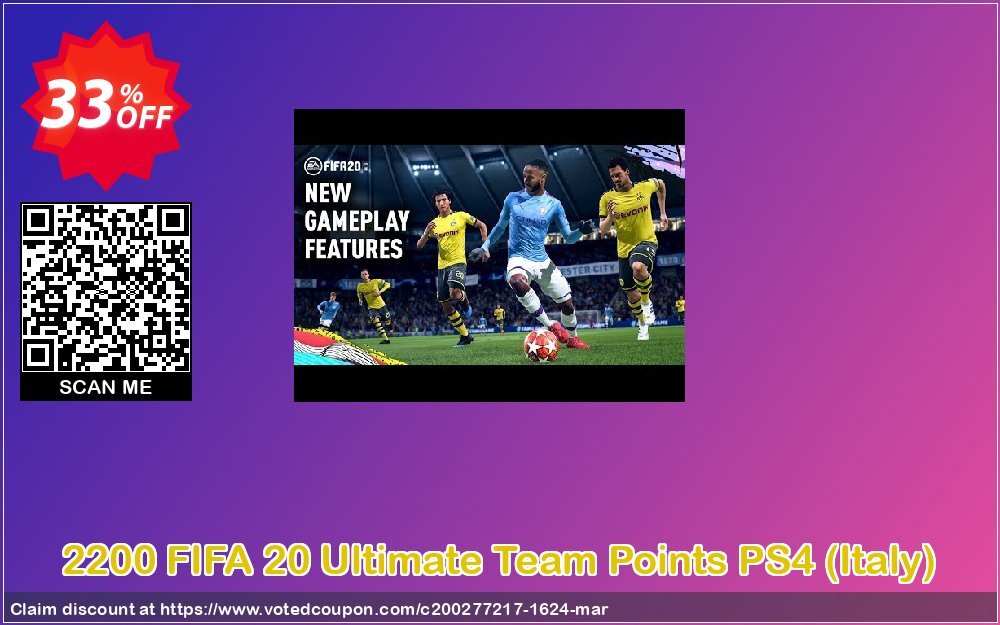 2200 FIFA 20 Ultimate Team Points PS4, Italy 