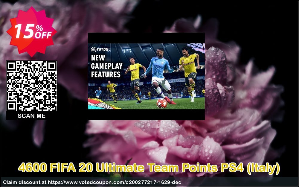 4600 FIFA 20 Ultimate Team Points PS4, Italy  Coupon Code Apr 2024, 15% OFF - VotedCoupon