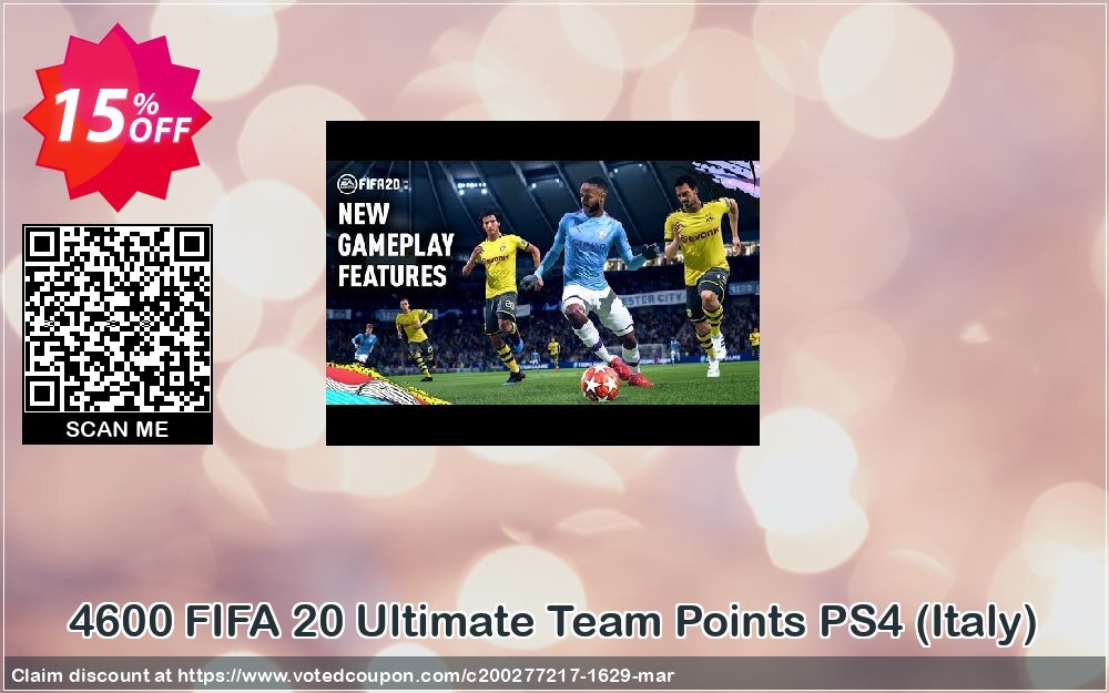 4600 FIFA 20 Ultimate Team Points PS4, Italy  Coupon, discount 4600 FIFA 20 Ultimate Team Points PS4 (Italy) Deal. Promotion: 4600 FIFA 20 Ultimate Team Points PS4 (Italy) Exclusive offer 