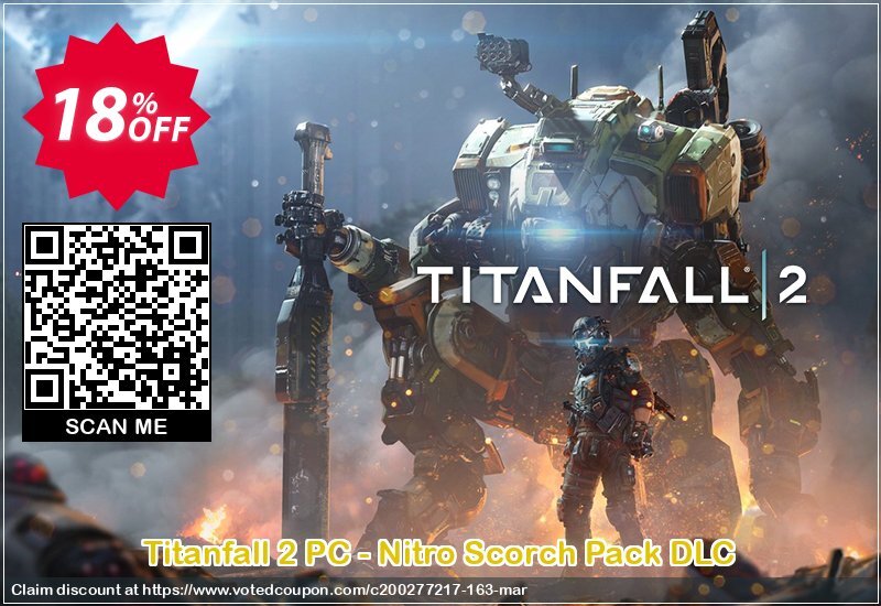 Titanfall 2 PC - Nitro Scorch Pack DLC Coupon, discount Titanfall 2 PC - Nitro Scorch Pack DLC Deal. Promotion: Titanfall 2 PC - Nitro Scorch Pack DLC Exclusive offer 