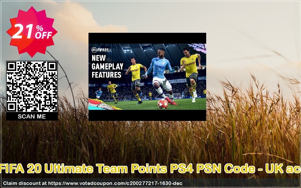 4600 FIFA 20 Ultimate Team Points PS4 PSN Code - UK account Coupon, discount 4600 FIFA 20 Ultimate Team Points PS4 PSN Code - UK account Deal. Promotion: 4600 FIFA 20 Ultimate Team Points PS4 PSN Code - UK account Exclusive offer 