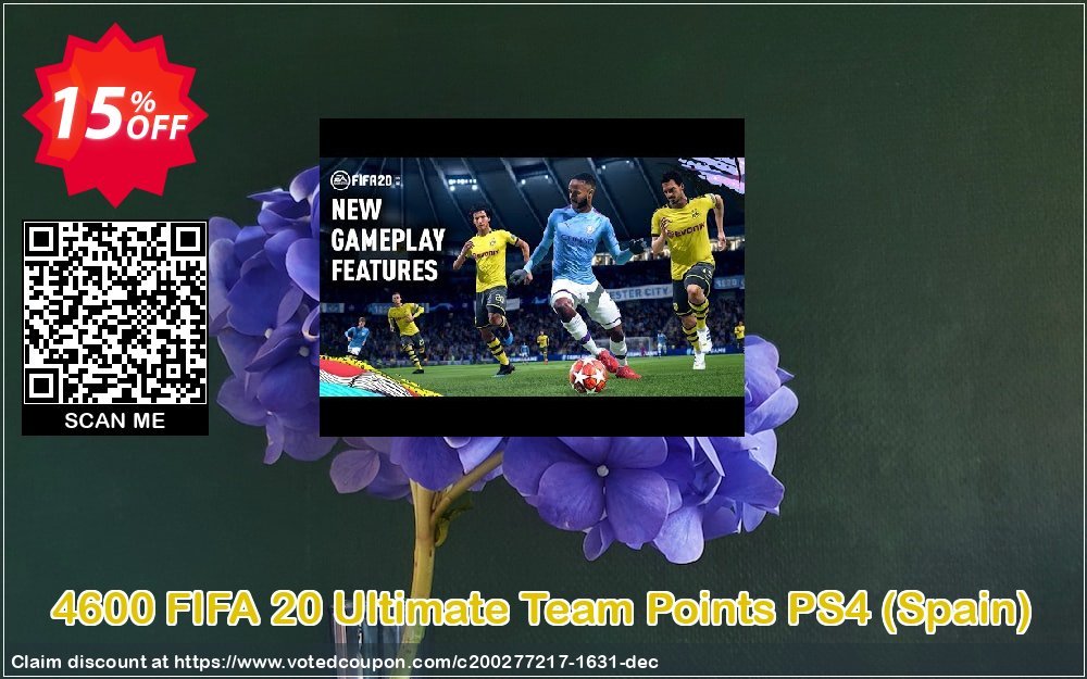 4600 FIFA 20 Ultimate Team Points PS4, Spain  Coupon, discount 4600 FIFA 20 Ultimate Team Points PS4 (Spain) Deal. Promotion: 4600 FIFA 20 Ultimate Team Points PS4 (Spain) Exclusive offer 