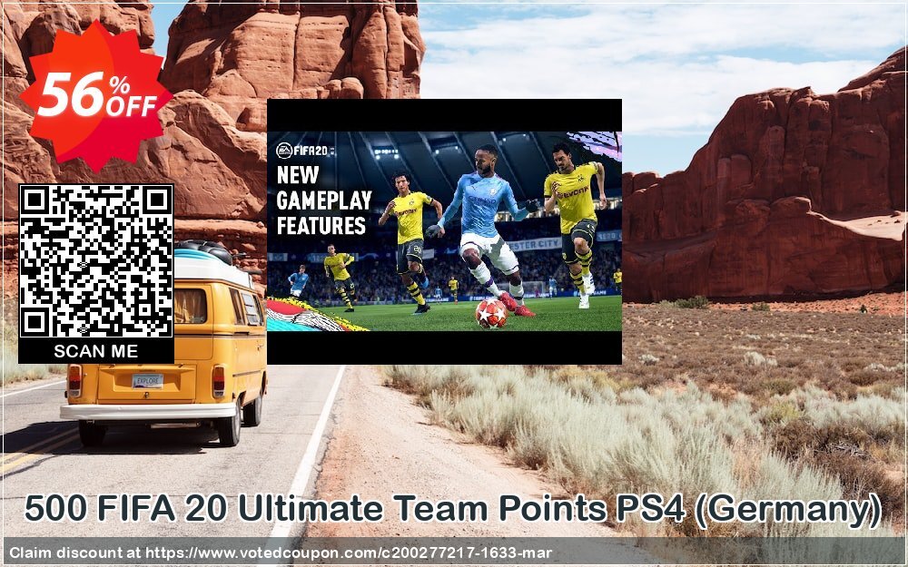 500 FIFA 20 Ultimate Team Points PS4, Germany  Coupon, discount 500 FIFA 20 Ultimate Team Points PS4 (Germany) Deal. Promotion: 500 FIFA 20 Ultimate Team Points PS4 (Germany) Exclusive offer 