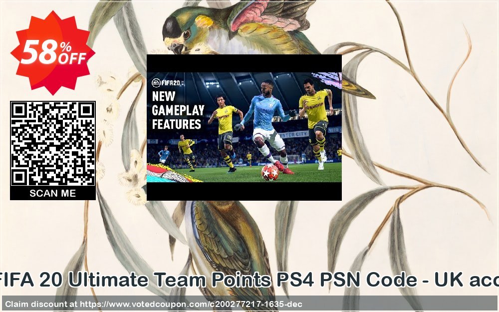 500 FIFA 20 Ultimate Team Points PS4 PSN Code - UK account Coupon Code Apr 2024, 58% OFF - VotedCoupon