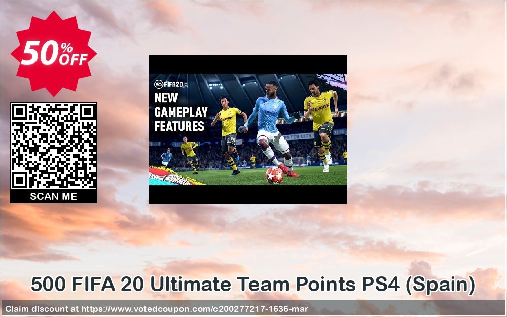 500 FIFA 20 Ultimate Team Points PS4, Spain  Coupon Code Apr 2024, 50% OFF - VotedCoupon