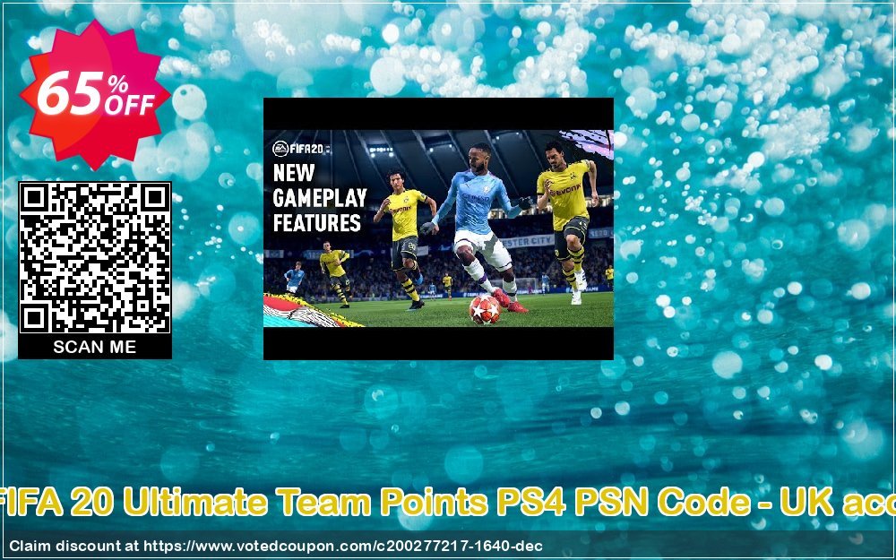 750 FIFA 20 Ultimate Team Points PS4 PSN Code - UK account Coupon Code Apr 2024, 65% OFF - VotedCoupon