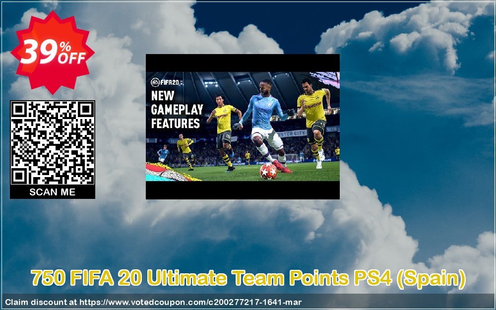 750 FIFA 20 Ultimate Team Points PS4, Spain  Coupon, discount 750 FIFA 20 Ultimate Team Points PS4 (Spain) Deal. Promotion: 750 FIFA 20 Ultimate Team Points PS4 (Spain) Exclusive offer 