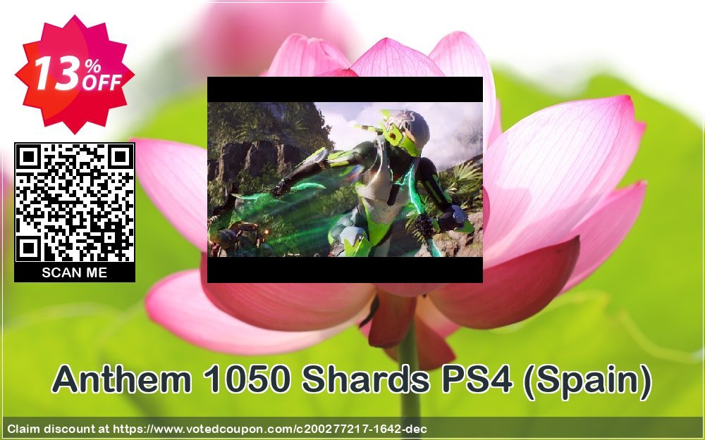 Anthem 1050 Shards PS4, Spain  Coupon Code Apr 2024, 13% OFF - VotedCoupon