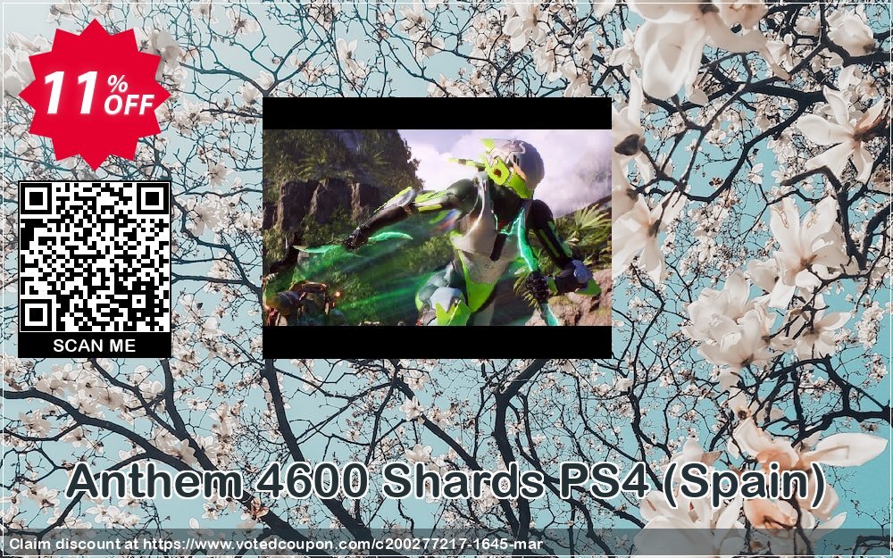 Anthem 4600 Shards PS4, Spain  Coupon, discount Anthem 4600 Shards PS4 (Spain) Deal. Promotion: Anthem 4600 Shards PS4 (Spain) Exclusive offer 