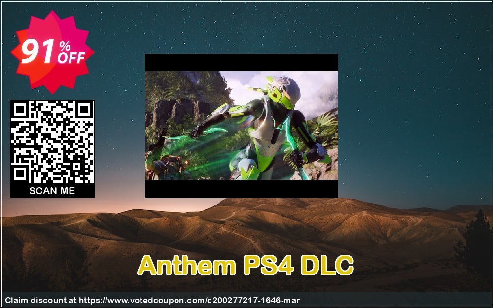 Anthem PS4 DLC Coupon, discount Anthem PS4 DLC Deal. Promotion: Anthem PS4 DLC Exclusive offer
