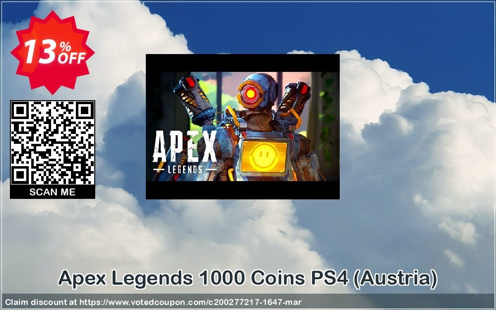 Apex Legends 1000 Coins PS4, Austria  Coupon, discount Apex Legends 1000 Coins PS4 (Austria) Deal. Promotion: Apex Legends 1000 Coins PS4 (Austria) Exclusive offer 