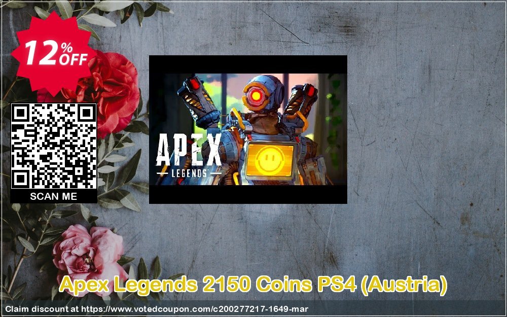 Apex Legends 2150 Coins PS4, Austria  Coupon Code Apr 2024, 12% OFF - VotedCoupon