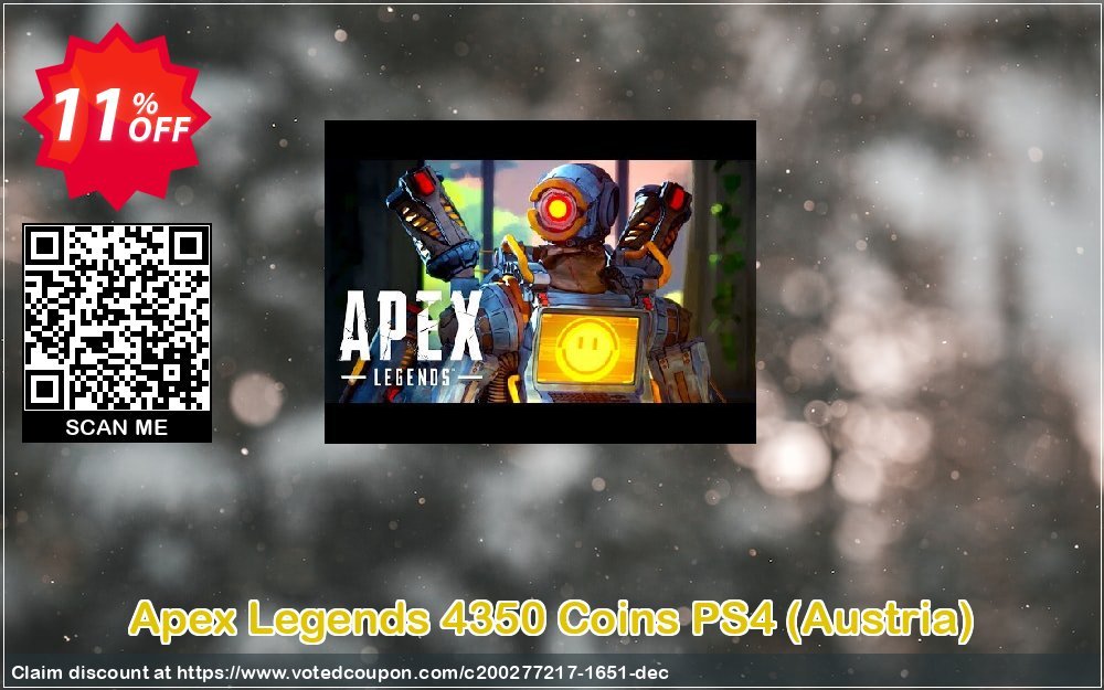 Apex Legends 4350 Coins PS4, Austria  Coupon, discount Apex Legends 4350 Coins PS4 (Austria) Deal. Promotion: Apex Legends 4350 Coins PS4 (Austria) Exclusive offer 