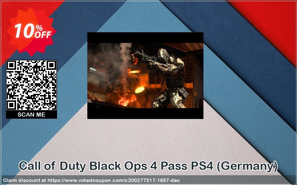 Call of Duty Black Ops 4 Pass PS4, Germany  Coupon, discount Call of Duty Black Ops 4 Pass PS4 (Germany) Deal. Promotion: Call of Duty Black Ops 4 Pass PS4 (Germany) Exclusive offer 