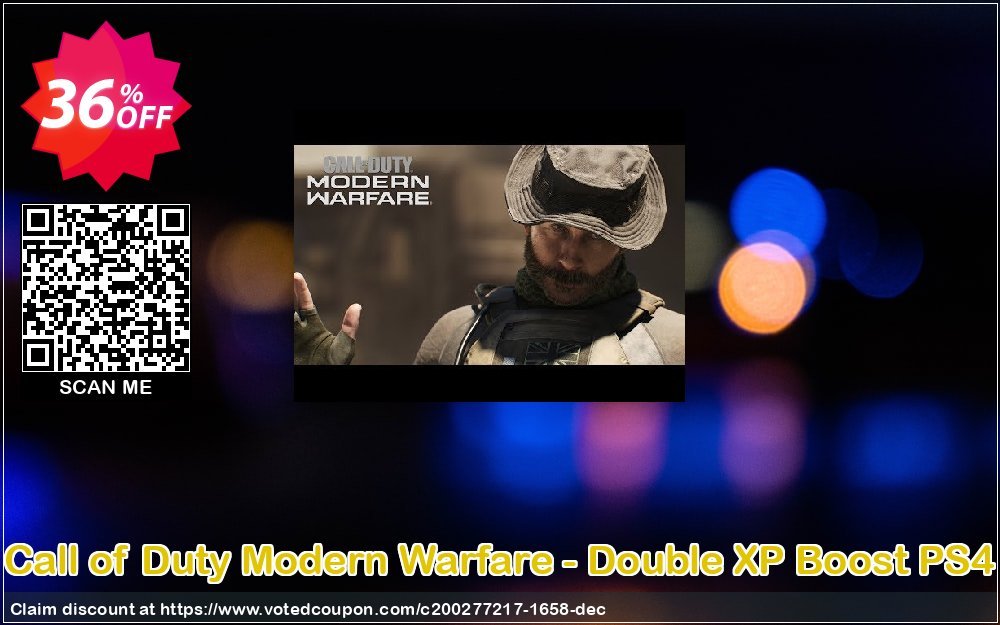 Call of Duty Modern Warfare - Double XP Boost PS4 Coupon Code Apr 2024, 36% OFF - VotedCoupon