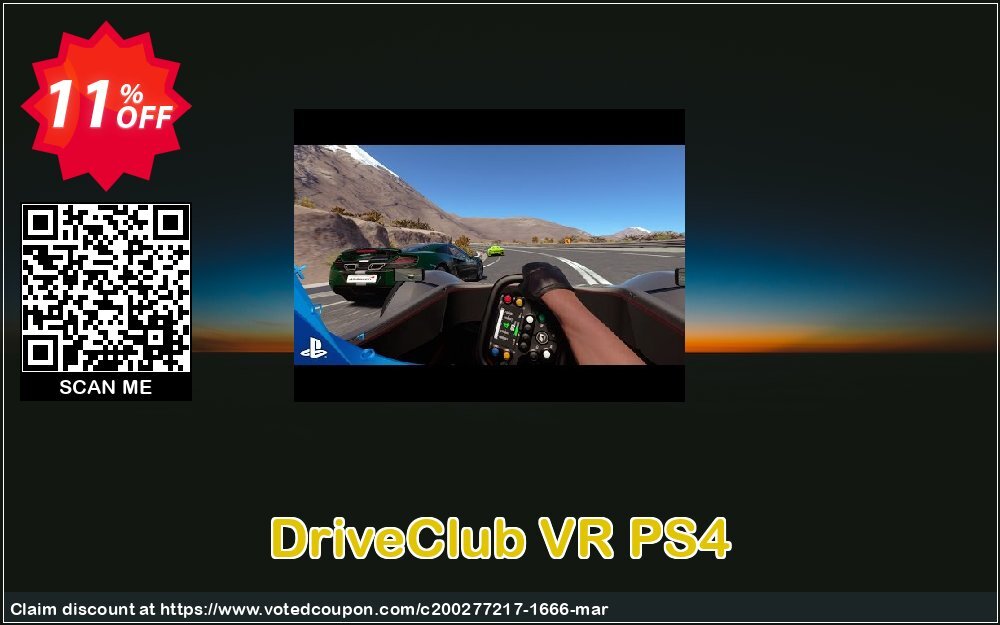 DriveClub VR PS4 Coupon, discount DriveClub VR PS4 Deal. Promotion: DriveClub VR PS4 Exclusive offer 