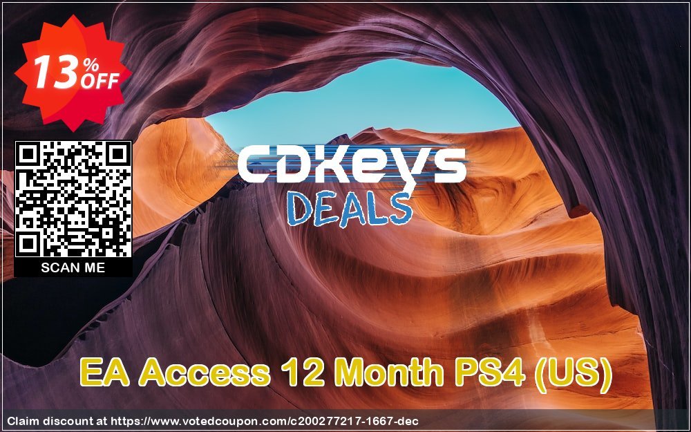 EA Access 12 Month PS4, US  Coupon, discount EA Access 12 Month PS4 (US) Deal. Promotion: EA Access 12 Month PS4 (US) Exclusive offer 